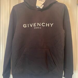 Givenchy Black Sweatshirt with Embroidered Detail 8 years unisex